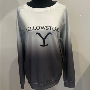 Yellowstone Gradient Gray Swearshirt lightweight never worn